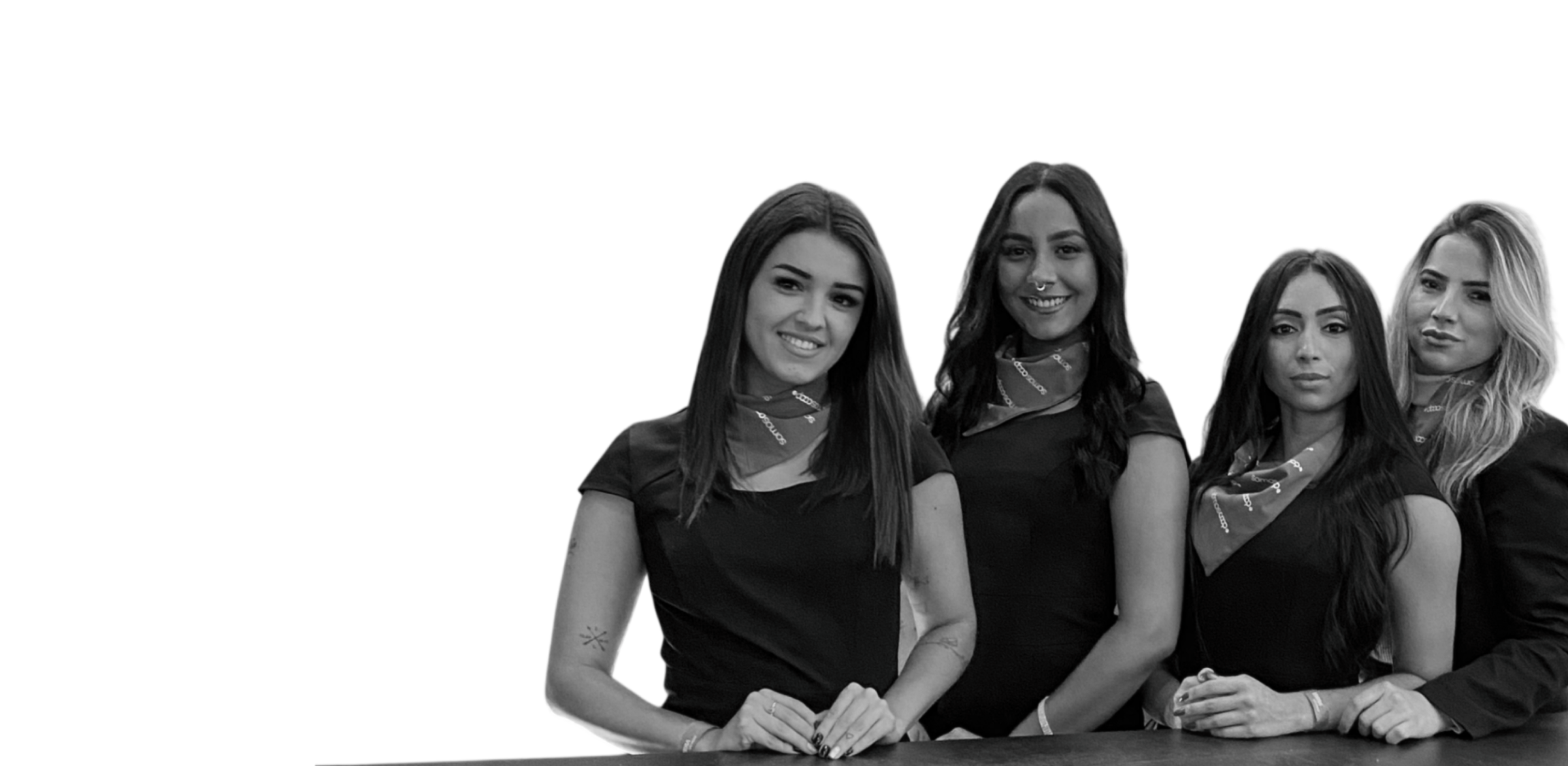 Equipe KA$CH em evento — recepcionistas e promotores em ação